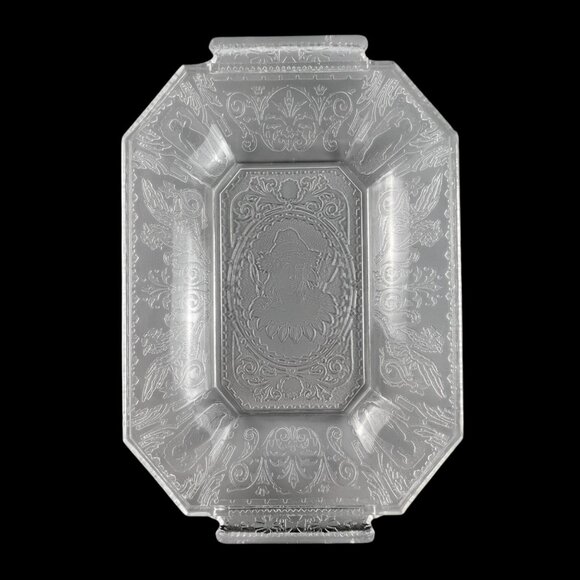 Antique EAPG Virginia Dare Bread Plate Diana Goddess Hunt Dithridge Riverside - Picture 1 of 11